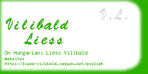 vilibald liess business card